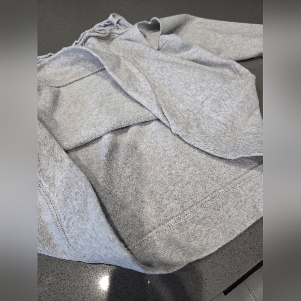 Chaser Off-Shoulder Distressed GRAY Sweater - Picture 5 of 9